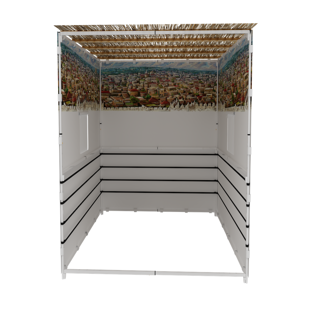 Intérieur de la soucca complète